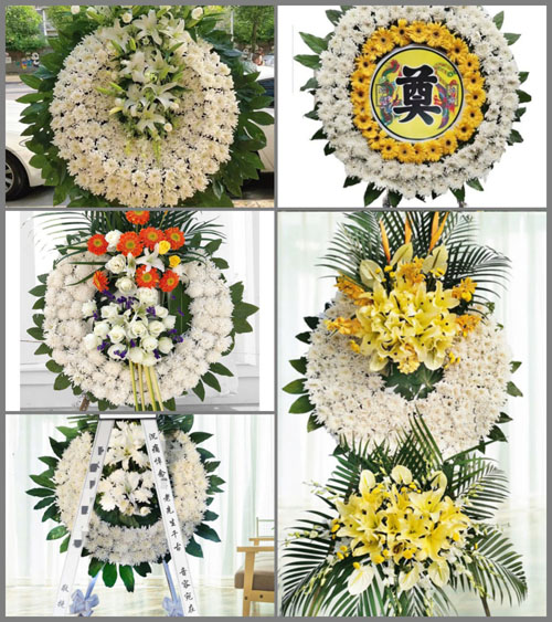 山西晋中寿阳县羊头崖乡下白草坪村花圈速递